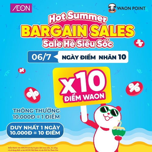 [WAON POINT] HOT SUMMER BARGAIN SALES (SALE HÈ SIÊU SỐC)