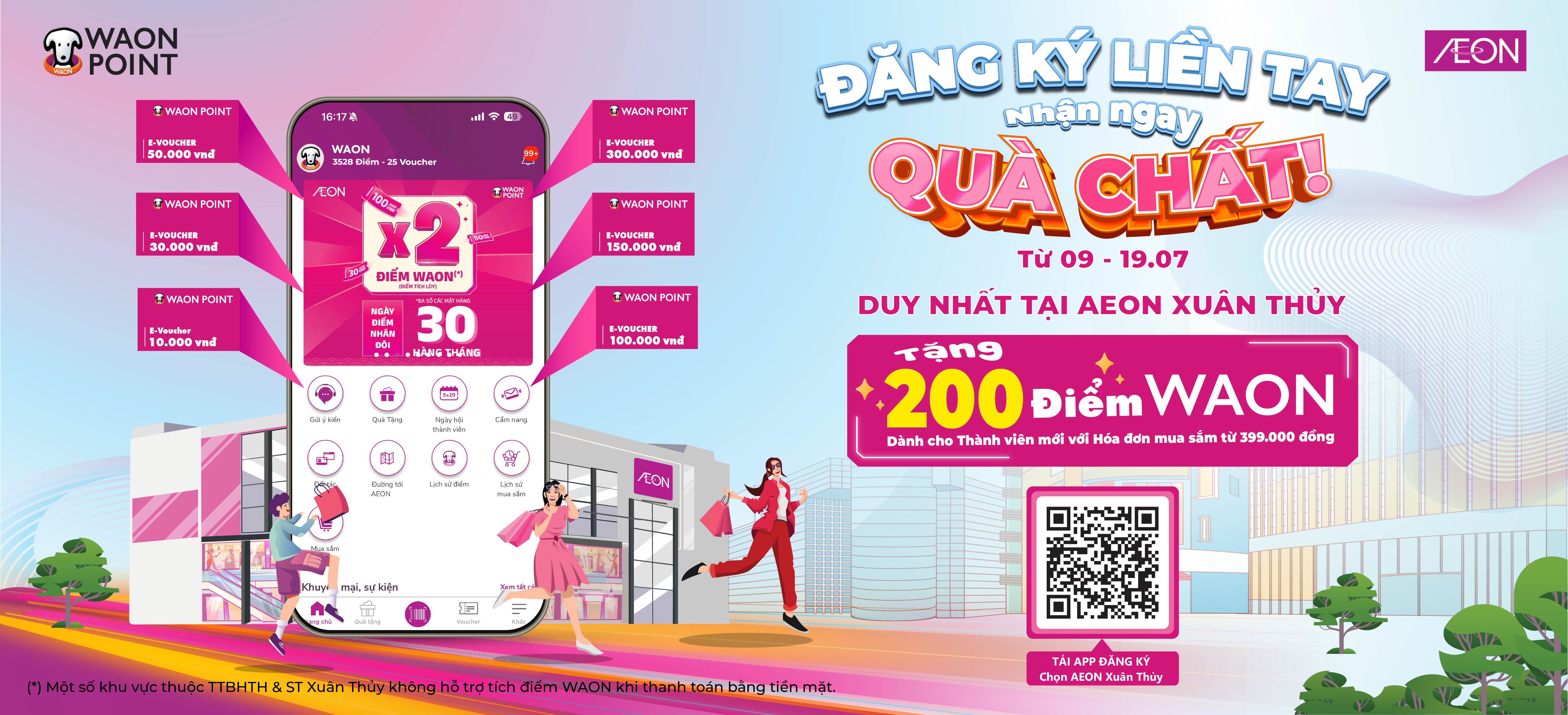 [WAON POINT] ĐĂNG KÝ LIỀN TAY – NHẬN NGAY QUÀ CHẤT