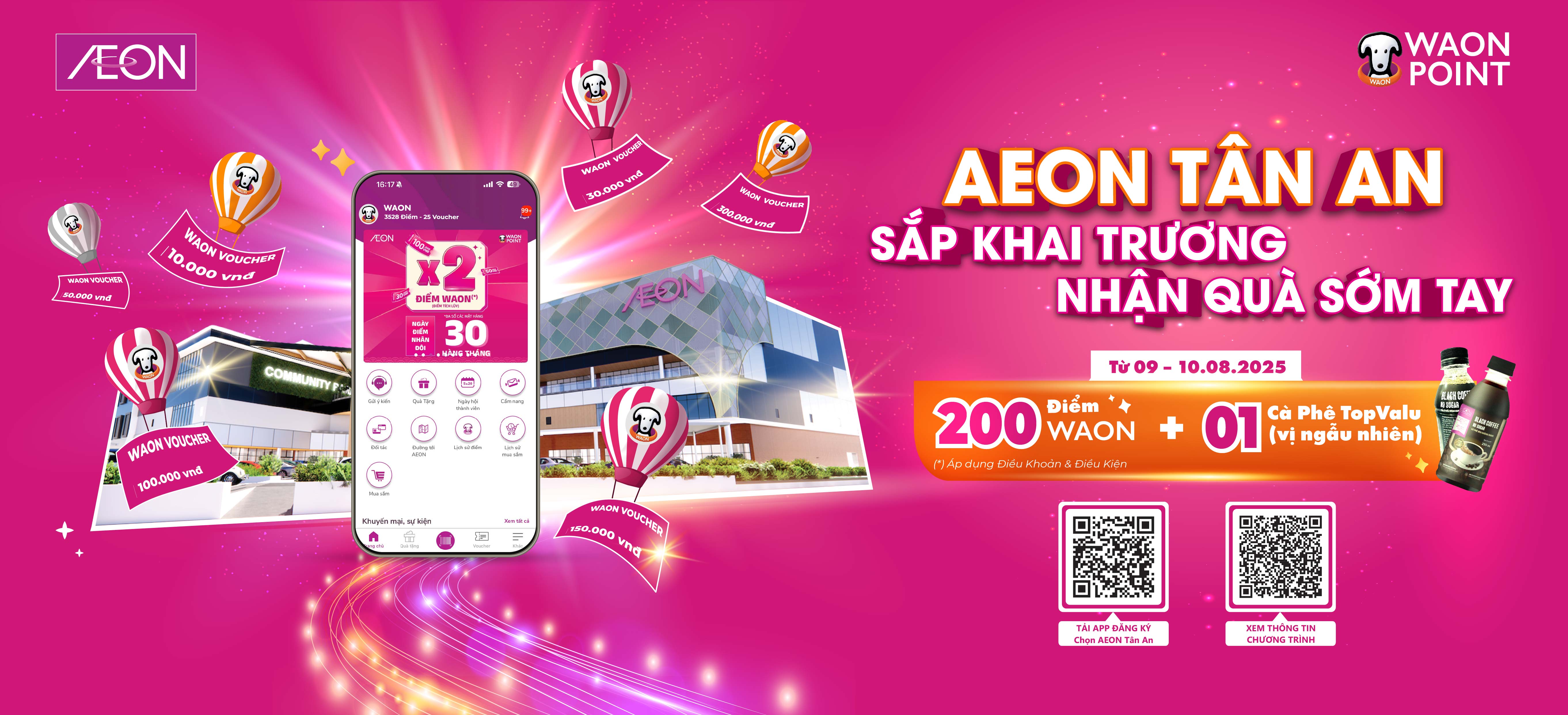 AEON TÂN AN SẮP KHAI TRƯƠNG – NHẬN QUÀ SỚM TAY