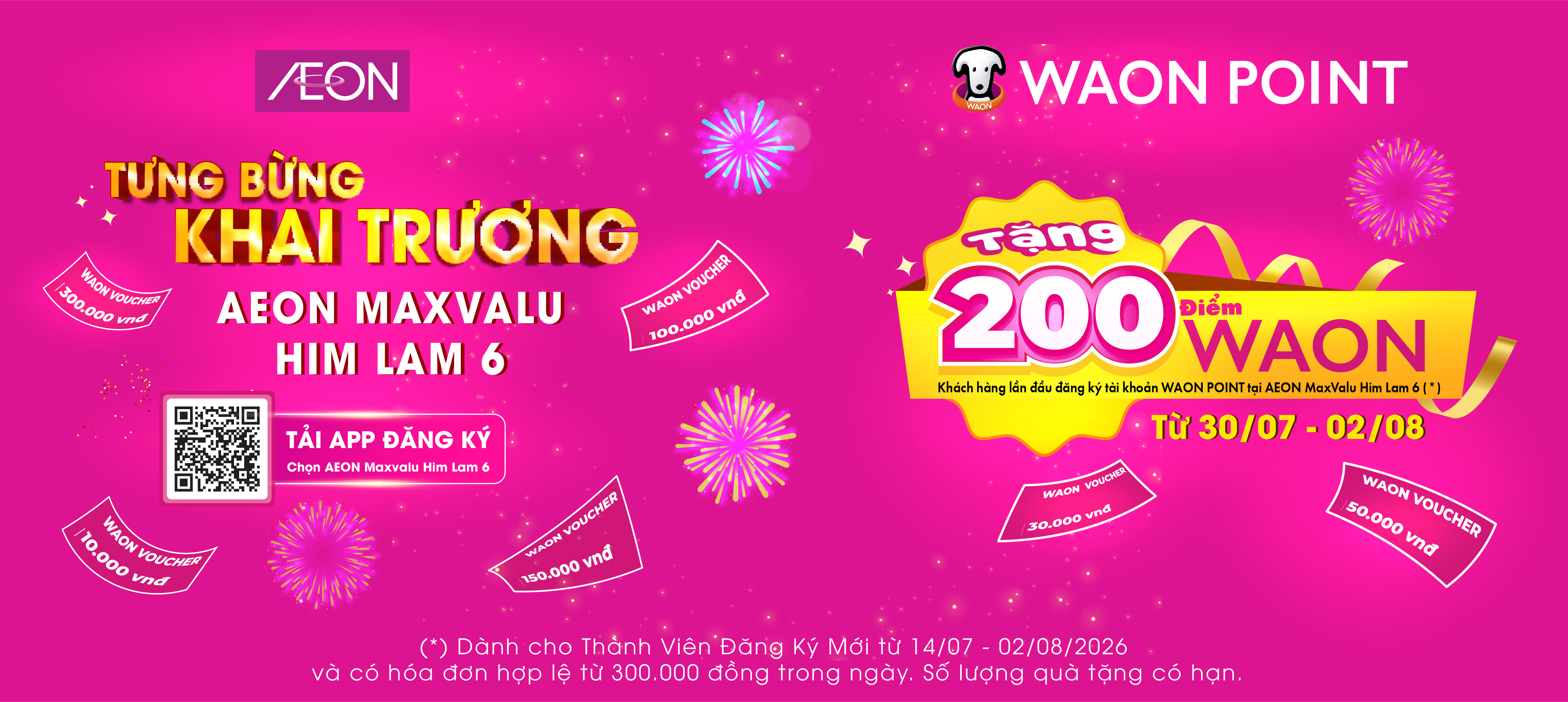 WAON POINT TƯNG BỪNG KHAI TRƯƠNG TẠI SIÊU THỊ AEON MAXVALU HIM LAM 6