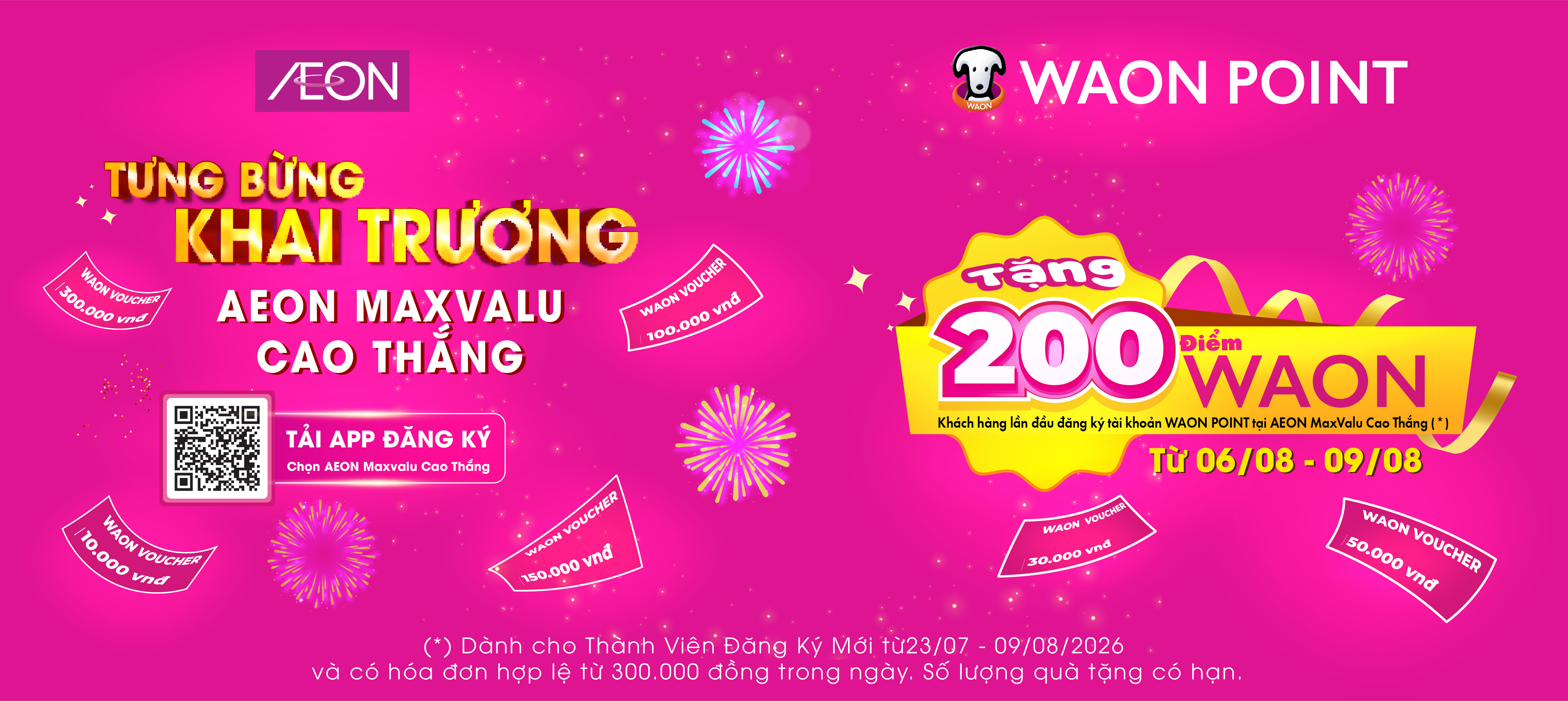 WAON POINT TƯNG BỪNG KHAI TRƯƠNG TẠI SIÊU THỊ AEON MAXVALU CAO THẮNG